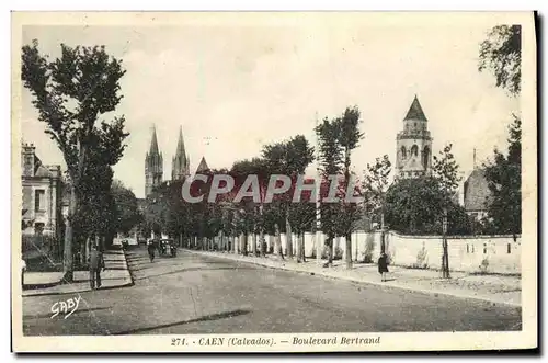 Ansichtskarte AK Caen Le Boulevard Bertrand