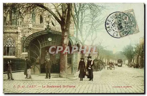 Cartes postales Caen Le Boulevard St Pierre