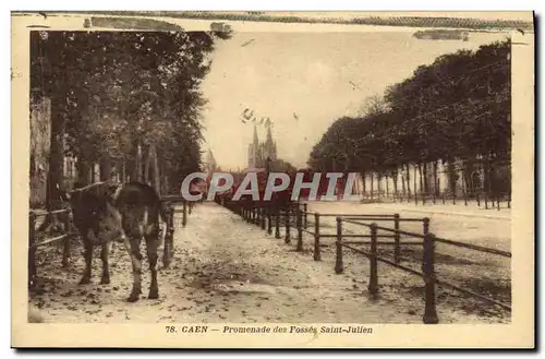 Ansichtskarte AK Caen Promenade des Fosses Saint Jullen Vache