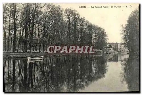 Ansichtskarte AK Caen Les Bords L Orne Le Grand Cours