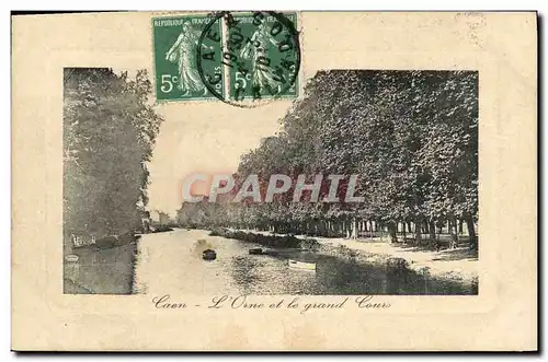 Cartes postales Caen L Orne et le grand cours