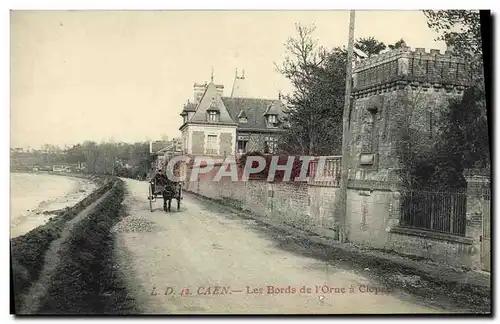 Cartes postales Caen Les bords de l Orne a Clopee