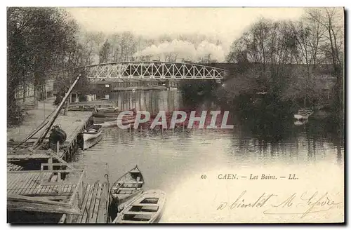 Cartes postales Caen Les Bains Train a vapeur