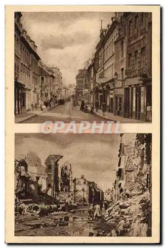 Cartes postales Caen La rue d Auge Militaria