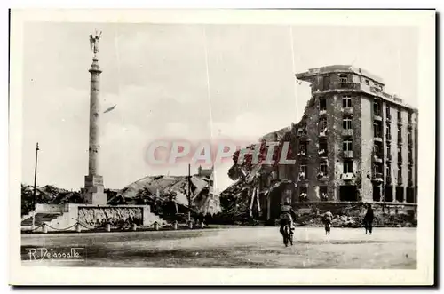 Ansichtskarte AK Caen Juin Juillet 1944 Militaria Hotel Malherbe ex Kommandantur