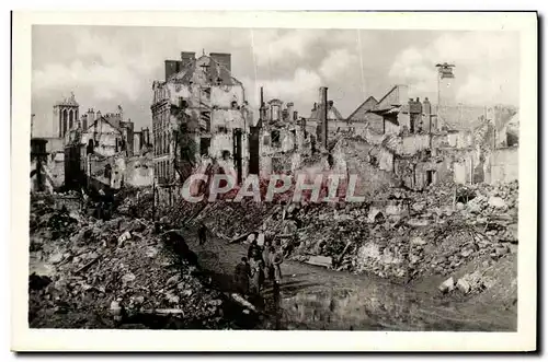 Ansichtskarte AK Caen Juin Juillet 1944 Militaria Place Saint Jean Les abords de l Hotel d Angleterre