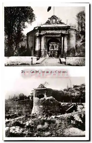 Cartes postales Caen Entree du Chateau Militaria