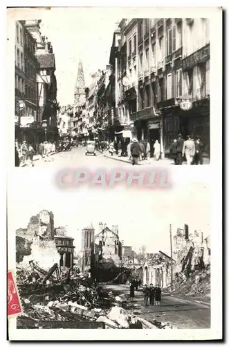 Cartes postales Caen Rue Saint Jean Militaria