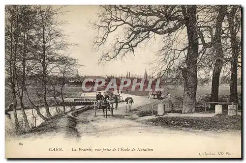 Ansichtskarte AK Caen La Prairie vue prise de l Ecole de Natation