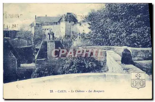 Cartes postales Caen Le Chateau Les Remparts