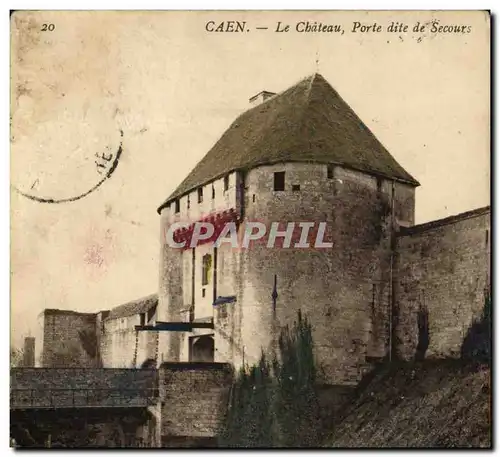 Cartes postales Caen Le Chateau Porte dite de Secours