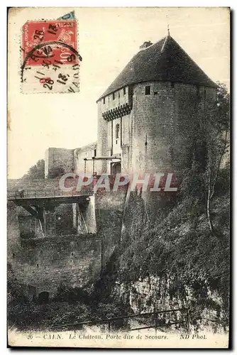 Cartes postales Caen Le Chateau Porte dite de Secours