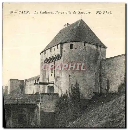 Cartes postales Caen Le Chateau Porte dite de Secours