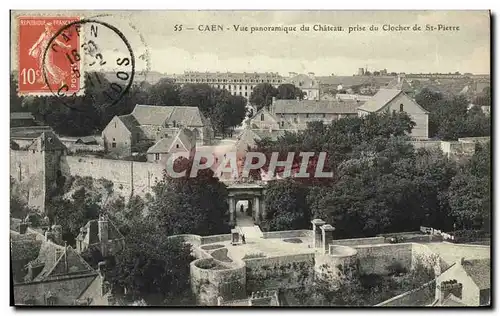 Ansichtskarte AK Caen Vue panoramique du Chateau prise du Clocher de St Pierre