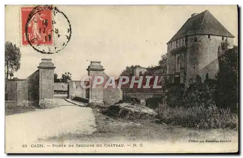 Ansichtskarte AK Caen Porte de secours du Chateau