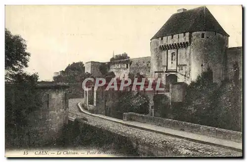 Cartes postales Caen Le Chateau Poste de Secours