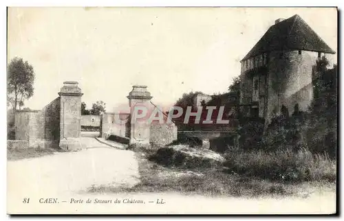 Ansichtskarte AK Caen Porte de Secours du Chateau