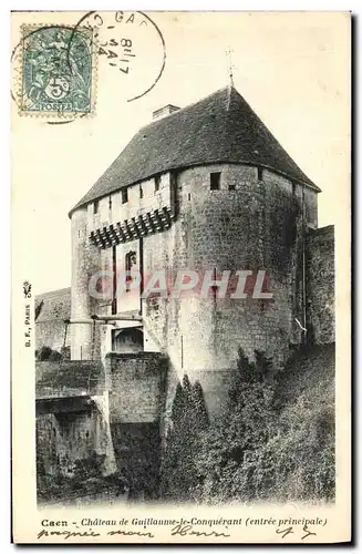 Ansichtskarte AK Caen Chateau de Guillame le Conquerant Entree principale