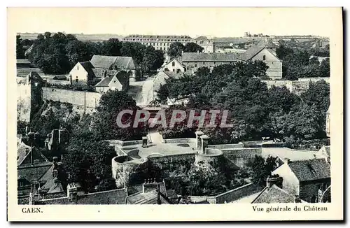 Cartes postales Caen Vue generale du Chateau