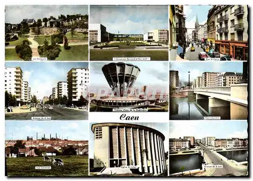 Cartes postales moderne Caen Remparts Universite