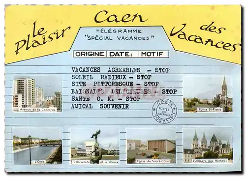 Cartes postales moderne Le Plaisir Caen des Vacances