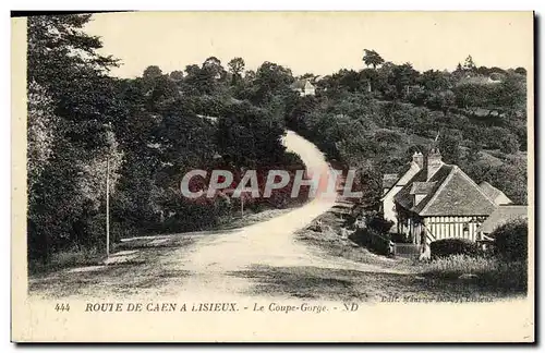 Cartes postales Route de Caen a Lisieux Le Coupe Gorge