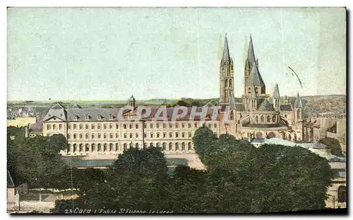 Cartes postales Caen l Eglise St Etienne Le Lycee