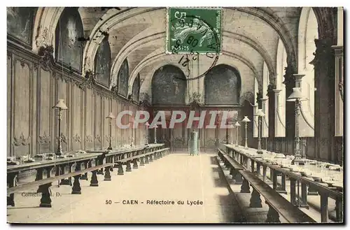 Cartes postales Caen Refectoire du Lycee carte toilee