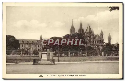 Cartes postales Caen Lycee et Abbaye aux hommes