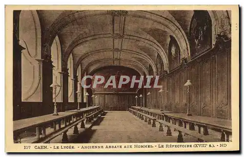 Cartes postales Caen Le Lycee Ancienne Abbaye aux Hommes Le Refectoire