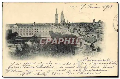 Cartes postales Caen Le Lycee