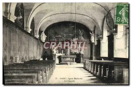 Ansichtskarte AK Caen Lycee Malherbe La Chapelle