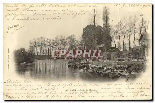Ansichtskarte AK Caen Ecole de Natation