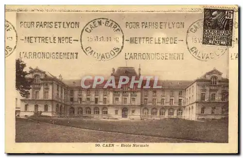 Cartes postales Caen Ecole Normale