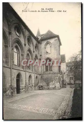 Cartes postales Caen Ecole Normale de Jeuanes Filles Cote Est