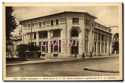 Cartes postales Caen Hotel des P T T