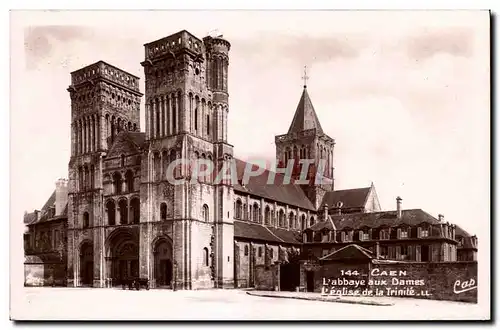 Moderne Karte Caen L Abbaye aux Dames L eglise de la Trinite