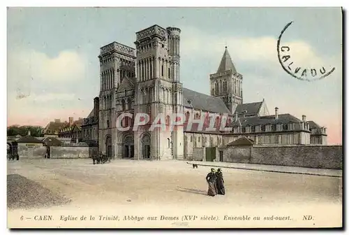 Ansichtskarte AK Caen L Eglise de la Trinite Abbaye aux Dames Ensemble au sud ouest