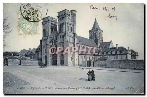 Ansichtskarte AK Caen Eglise de la Trinite Abbaye aux Dames ensemble au sud ouest