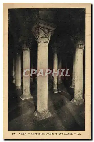 Cartes postales Caen Crypte de L Abbaye aux Dames