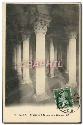 Cartes postales Caen Crypte de L Abbaye aux Dames