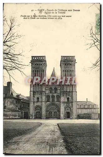 Ansichtskarte AK Caen Facade de l Abbaye aux Dames Eglise de la Trinite