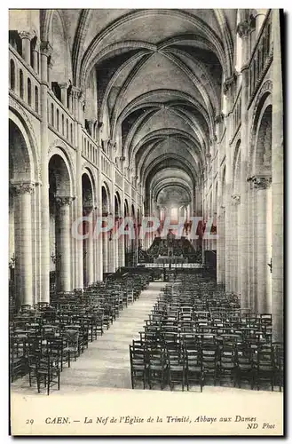 Ansichtskarte AK Caen La Nef de l Eglise de la Trinite Abbaye aux Dames