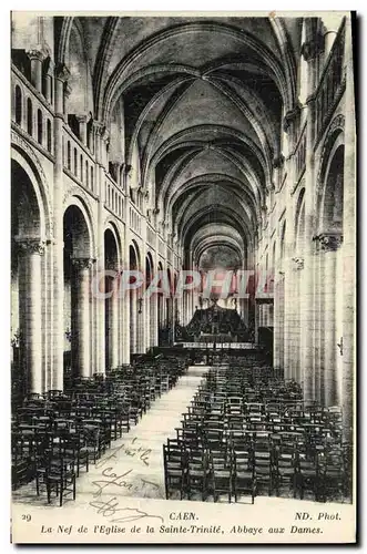 Ansichtskarte AK Caen La Nef de l Eglise de la Trinite Abbaye aux Dames