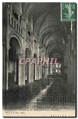 Cartes postales Caen Eglise de la Trinite la Nef Abbaye aux Dames