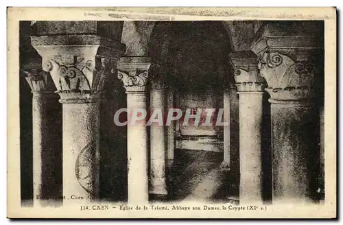 Ansichtskarte AK Caen Eglise de la Trinite Abbaye aux Dames la Crypte