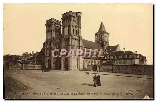 Ansichtskarte AK Caen Eglise de la Trinite Abbaye aux Dames ensemble au sud ouest