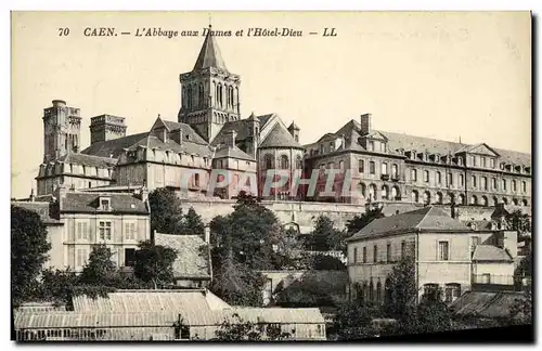 Ansichtskarte AK Caen L Abbaye aux Dames et l Hotel Dieu