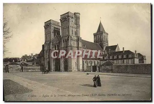 Ansichtskarte AK Caen Eglise de la Trinite Abbaye aux Dames ensemble au sud ouest