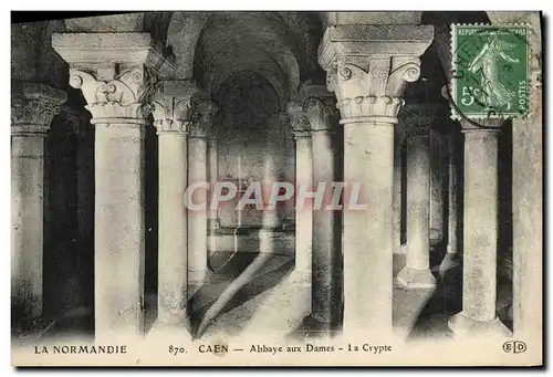 Ansichtskarte AK Caen Abbaye aux Dames La Crypte